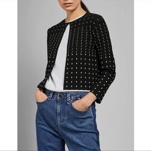 NWT Ted Baker Nalila Lurex Sparkle Cardigan, US Size 4 (Ted Baker Size 1)